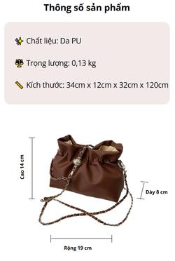 Product Introduction of [VKYSHOP] Túi Phong Cách Mới Xếp Ly Nữ Mùa Xuân 2024 Mùa Hè Túi Xô Dây Rút Độc Đáo Dây Đeo Vai Túi Messenger 1