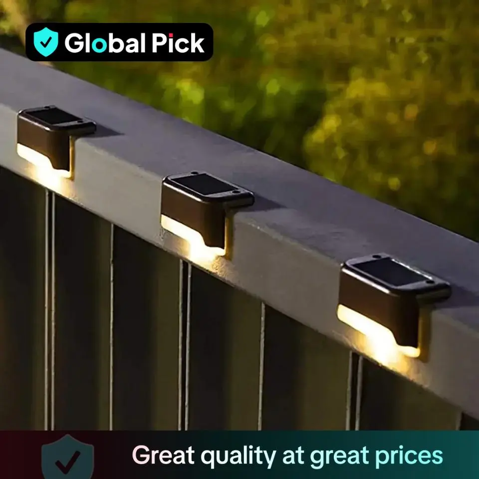 Outdoor Solar Light, Waterproof LED Lights, Solar Step Light, House Accessories, Solar Light Outdoor, Solar Outdoor Light, Garden Lights, Outdoor Lights for Deck Stairs Patio Yard Home House Decor, Men Gifts