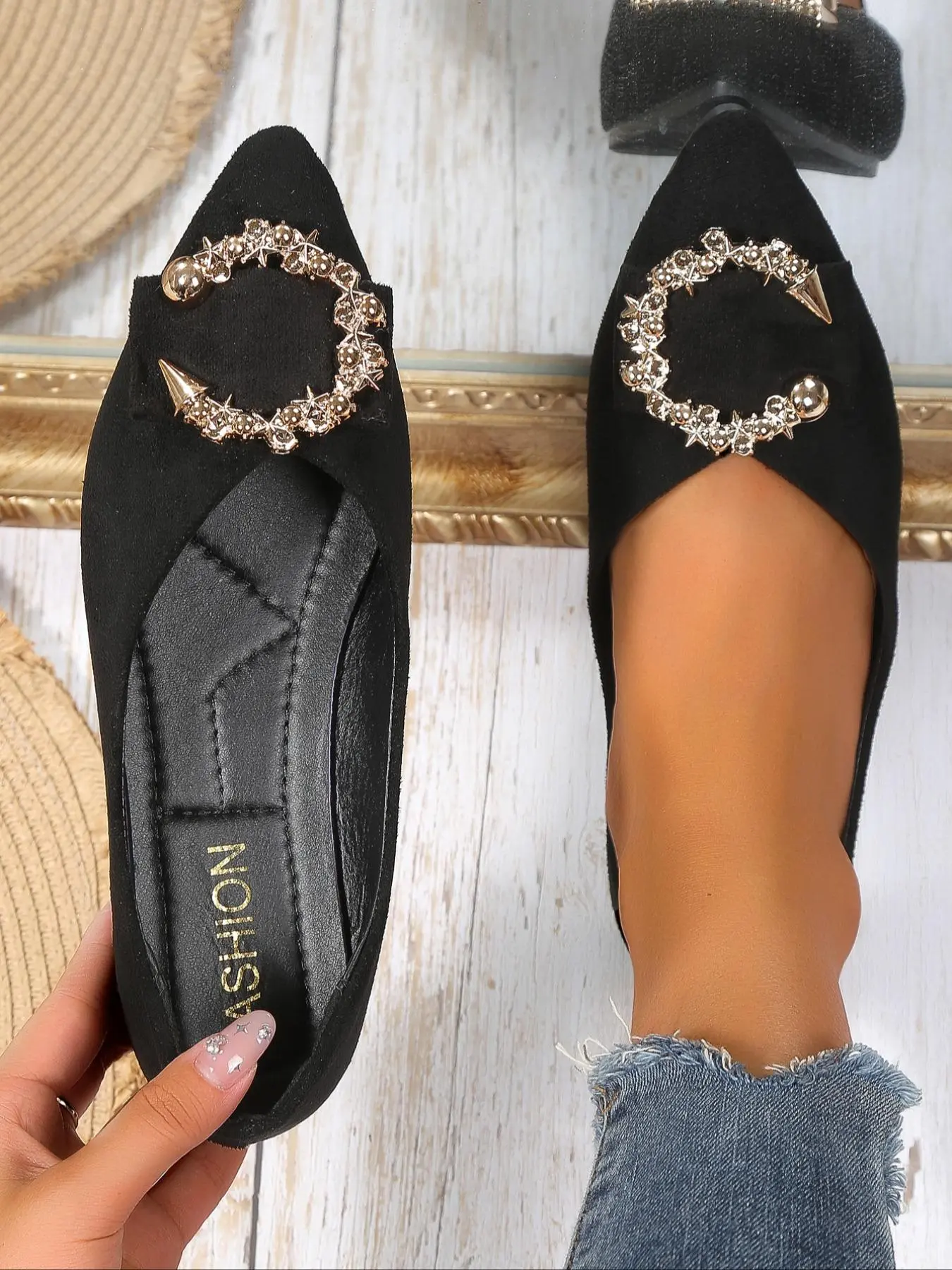 Women's Fashionable Solid Color Pointed Toe Flats, Casual Soft Comfortable Flat Shoes for Daily Wear, All-Match Slip-on Walking Shoes for Daily Wear, Footwear for Girl, Valentine's Day, Gift