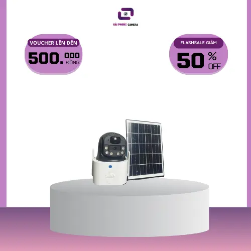 [ Bảo hành 12 tháng] Camera Yoosee Năng lượng mặt trời- Xoay 360 độ ngang- Xoay 120 độ dọc - Đàm thoại gọi điện 2 chiều- Hình ảnh 15.0 mpx nhìn siêu nét- Trợ sáng ban đêm có màu rõ nét như ban ngày- Hải Phong Camera