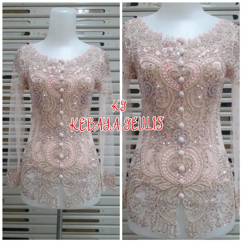 Atasan kebaya pesta kebaya abege kebaya wisuda modern full payet model kerah sabrina free longtorso 4