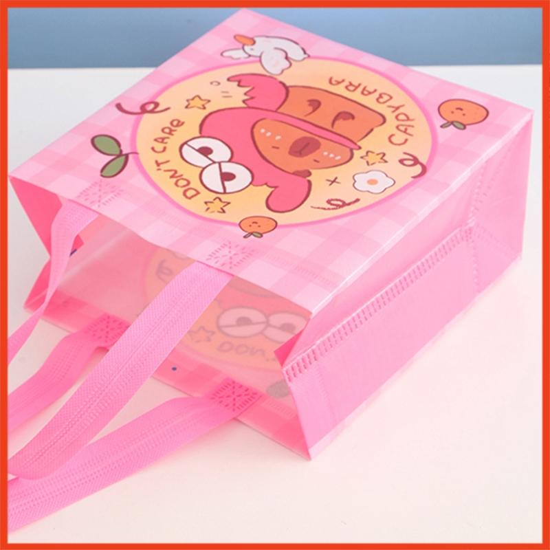 Product Introduction of Túi vải không dệt Capybara cute đa năng chống thấm nước nhiều hình dễ thương thiết kế đẹp kèm quai đeo. 5