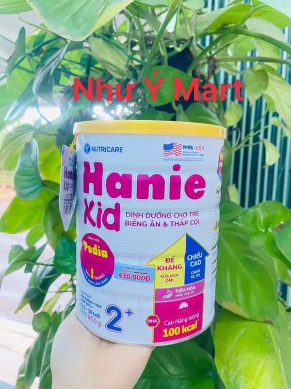 Nutricare - Sữa Hanie kid lon 800g cho bé từ 2 tuổi trở lên
