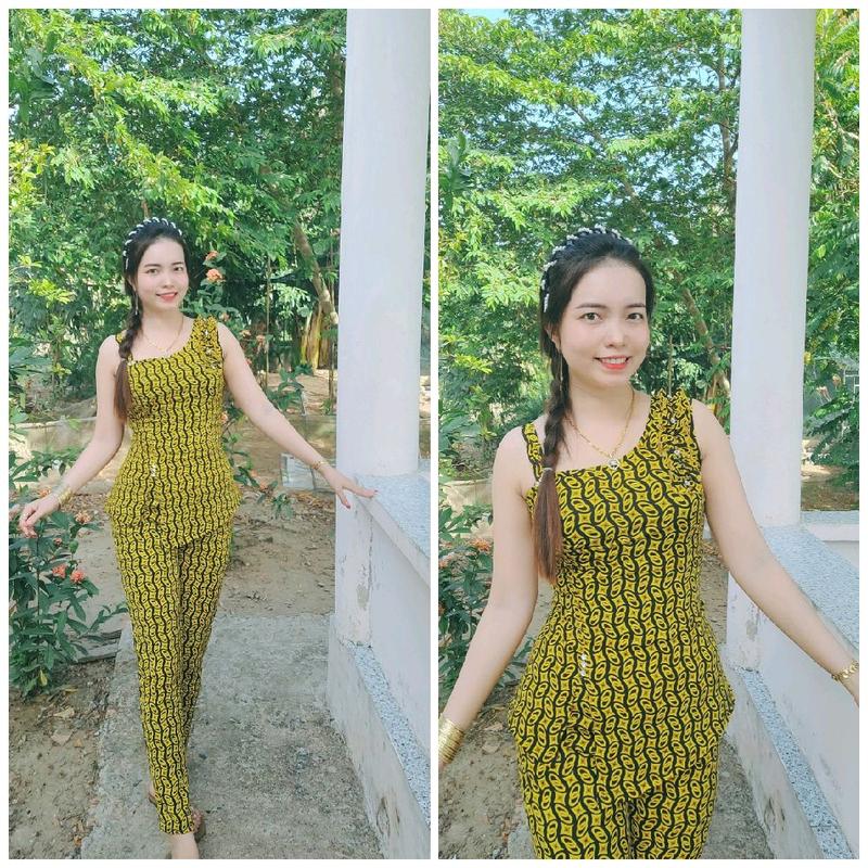 đồ bộ dây sát nách phối bèo quần dài ống nhỏ size 1234 Nữ Áo Thun