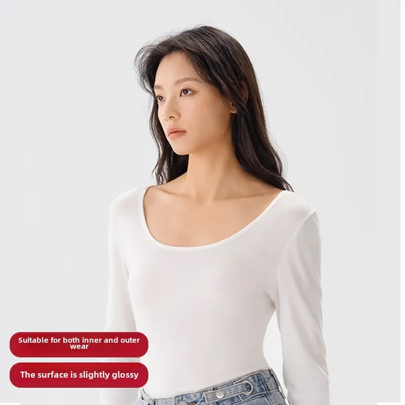 Tulantud Soft and versatile base layer with a straight neckline-65122