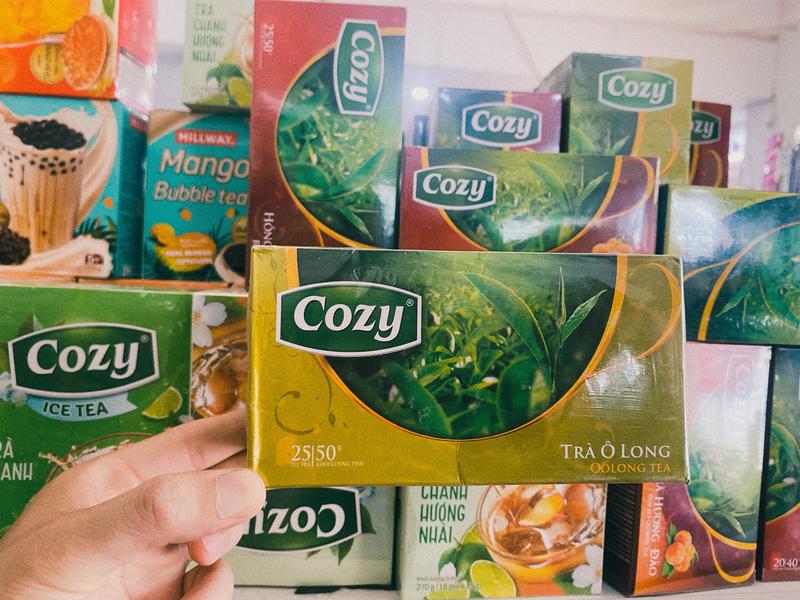 TRÀ TÚI LỌC COZY HƯƠNG ĐÀO/NHÀI/Ô LONG/HỒNG TRÀ