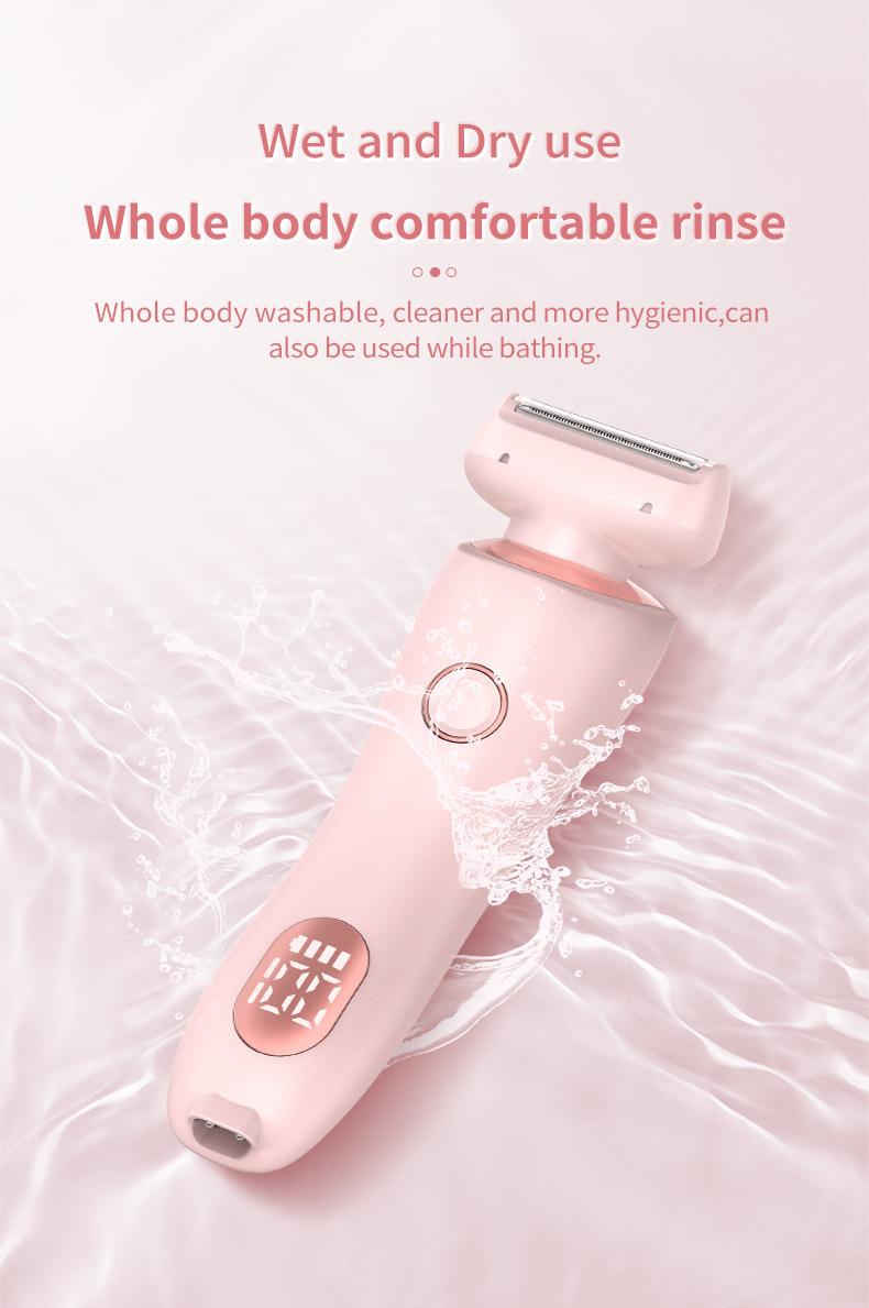 Product Introduction of Ladies Electric Shaving Machine Double Head Female Shaving Knife Female Armpit Hair Private Pubic Hair Household Hair Removal Knife Beard Knife 5
