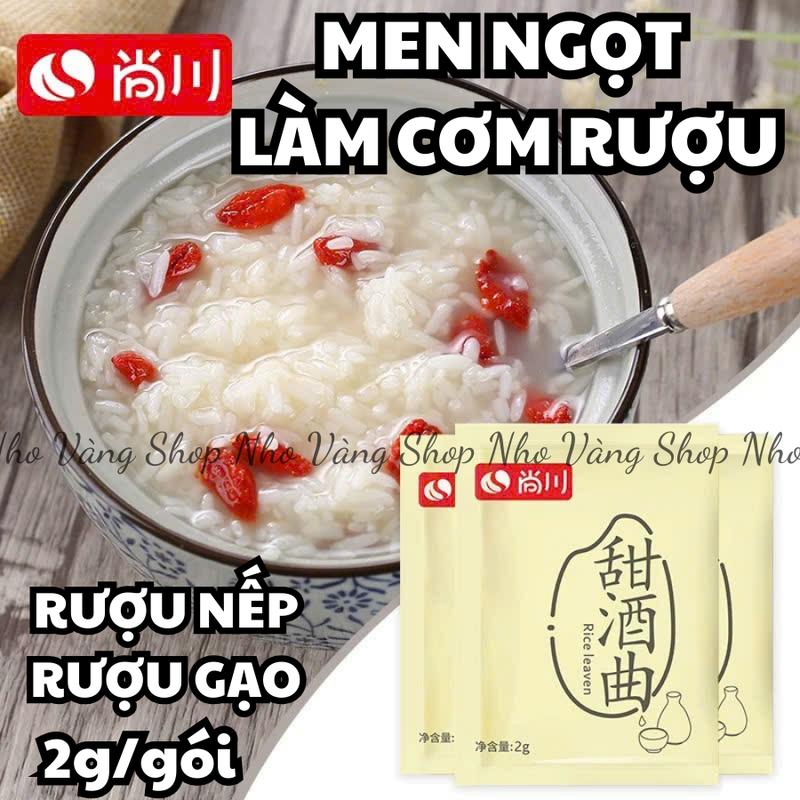 Men ngọt làm cơm rượu rượu nếp rượu gạo 2g