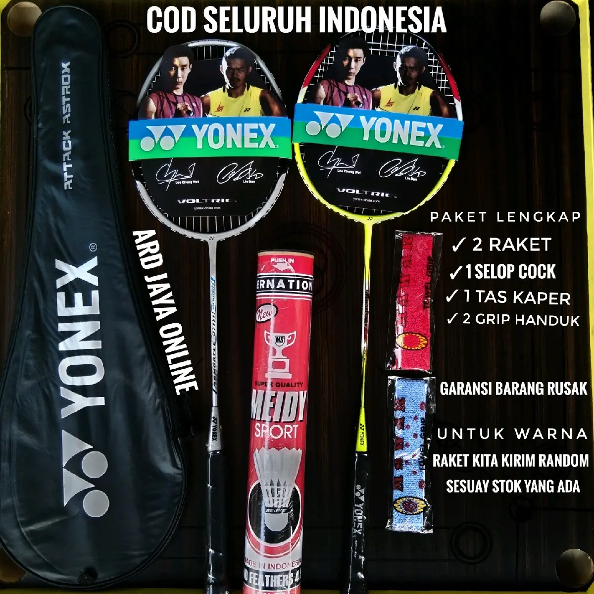 RAKET BATMINTON BULUTANGKIS YONEX Paket Lengkap Kualitas impor Badminton