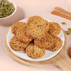 Keripik Oatmeal Biji Labu, Pengganti Makanan Sarapan, Camilan, Kue Tradisional Beraroma Linen