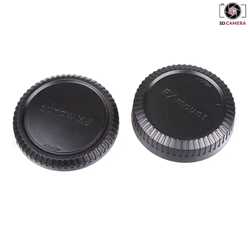 Bộ nắp đậy đuôi lens + nắp đây body máy ảnh Fuijflim Miroless FX-mount Cap trước sau loại mới zen khớp 4