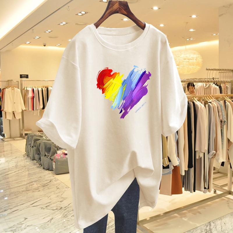 Product Introduction of Áo Thun Cotton ngắn Tay Cỡ Lớn Màu Xanh Lá Huỳnh Quang, Dành Cho Nữ, Dáng Rộng Vừa Vặn, Dài Trung Bình Che Hông, Áo Ngoại Cỡ, Thích Hợp Cho Mùa Hè Mới 2025 13