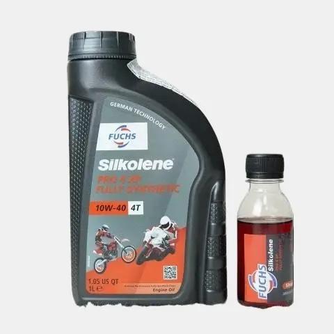 Dầu Nhớt Fuchs Silkolene Pro 4 10W40 XP 1L Full Synthetic (Có Chiết Lẻ) cho xe máy và mô tô, xe tay ga