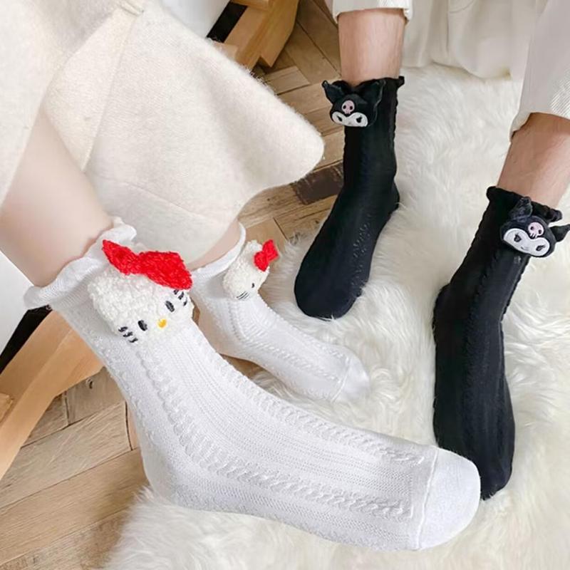 Product Introduction of Japanese Cute Pattern Socks Short Sweet Minimalist Cute Nong Socks F3W7 30