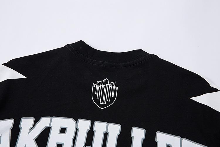 Product Introduction of AKanbullet Summer New Pure Cotton Short Sleeve T-Shirt American Style Jersey Trend Brand High-Quality Heavyweight Printed T-Shirt 29