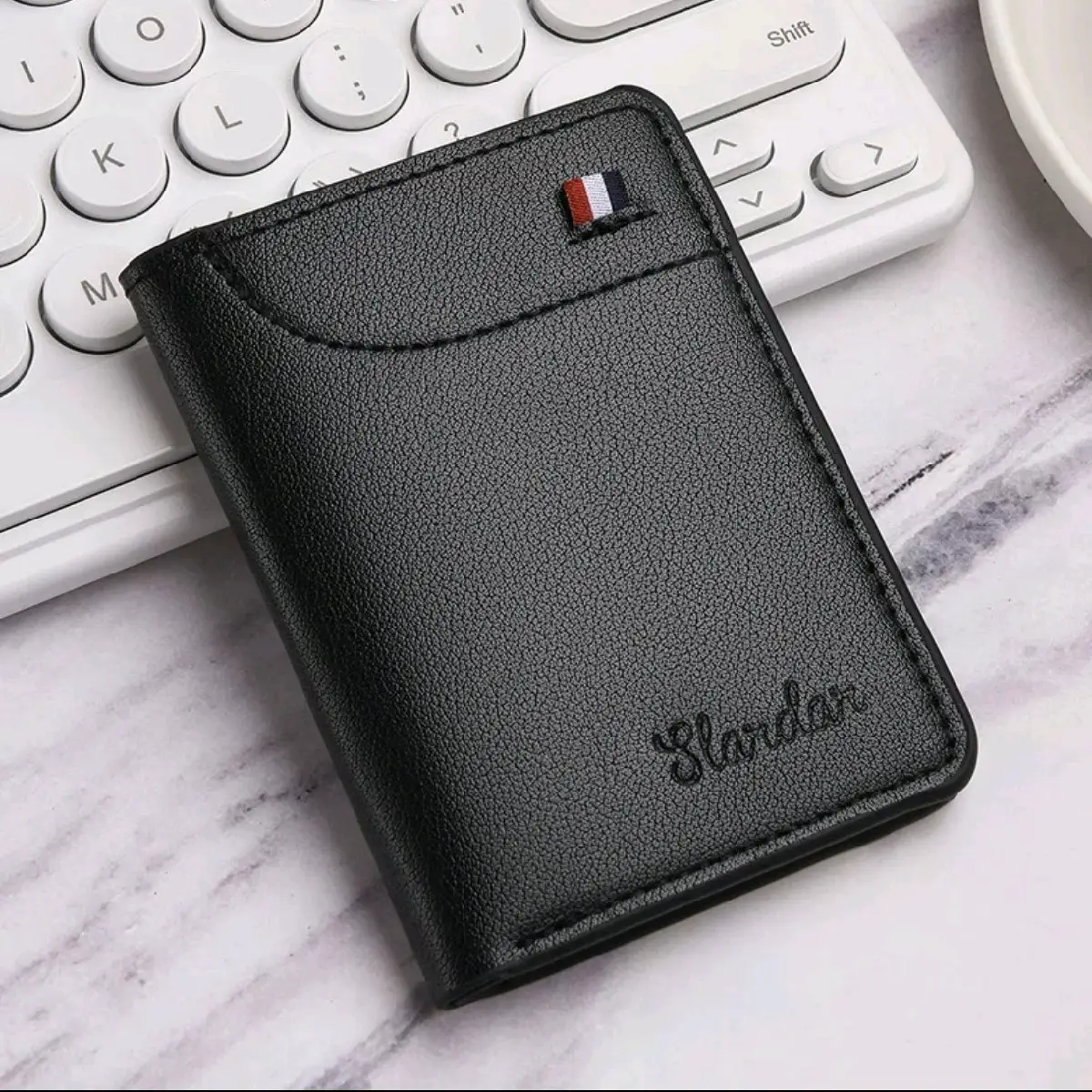 Ví Da Nam Nhỏ Gọn, Kích Thước 11 × 8.5cm Thiết Kế Độc Lạ Nhiều Ngăn Tiện Lợi Phong Cách Hàn Quốc ( A04 )