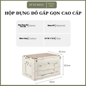 ghế camping, dã ngoại gấp gọn, du lịch dã ngoại kết hợp hộp đựng đồ đa năng bằng nhựa 60Lit, nắp gỗ MDF để đi cắm trại, dã ngoại, picnic gia đình.   Bàn camping đựng đồ Nam Đồng Ô