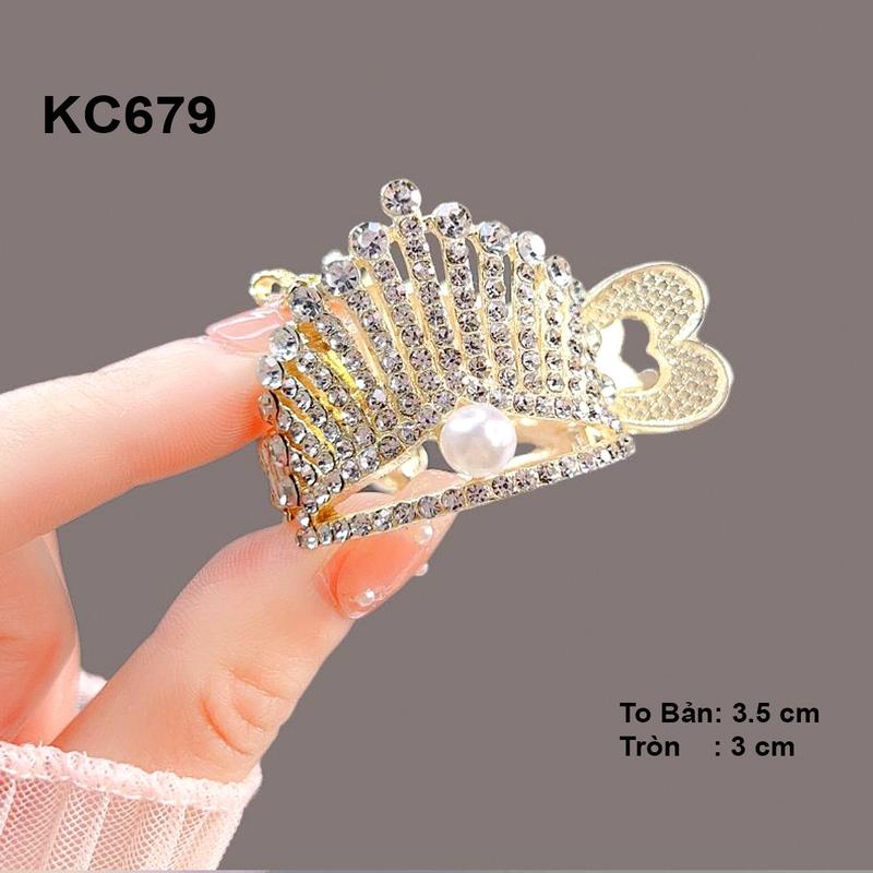 GOTI Kẹp Tóc Dạng Vòng Tròn Nhỏ Nhắn Phù Hợp Kẹp Tóc Đuôi Ngựa Đính Đá Nhiều Mẫu Quà Dành Cho Nữ Các Dịp Lễ KC675-KC6051 5
