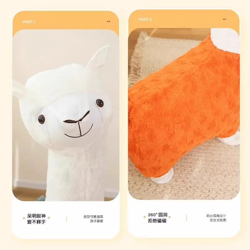 Ghế Alpaca, Đồ Chơi, Búp Bê Alpaca, Đồ Trang Trí Phòng Khách Ghế Động Vật, Ghế Đi Chơi Ghế Sofa Trẻ Em, Có Thể Tháo Rời Và Giặt Được, Ghế Đẩu Động Vật, Bán Chạy Năm 2025, Giá Hơn 1,000 HTK 6