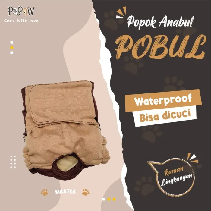 Pampers Anjing Betina Popok Kucing Bisa Dicuci Washable Waterproof