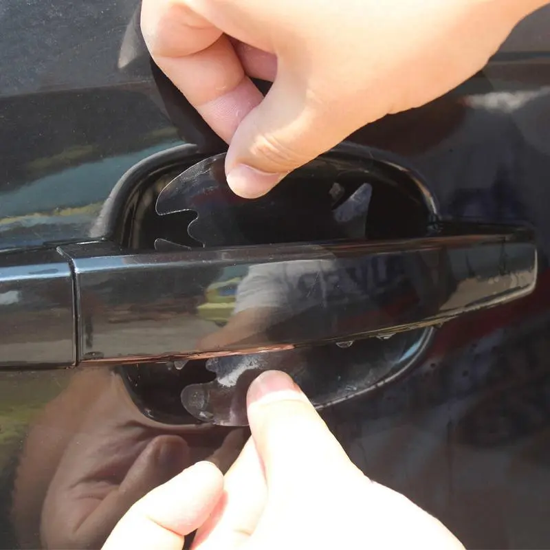 Car Door Handle Protective Film, Transparent Waterproof Car Door Handle Protective Film, Auto Accessory for Outdoor Use