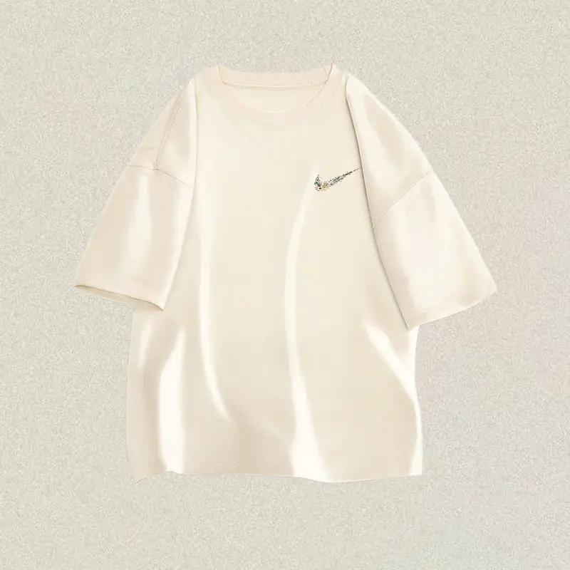 NADHIPPTARA T Shirt Baju Pria Oversize Lengan Pendek Kaos Branded NIKEE T-Shirt Pria Kaos Cowok Distro Original 100% | Kaos Krim Pria Wanita Kekinian  Combed 30s 0