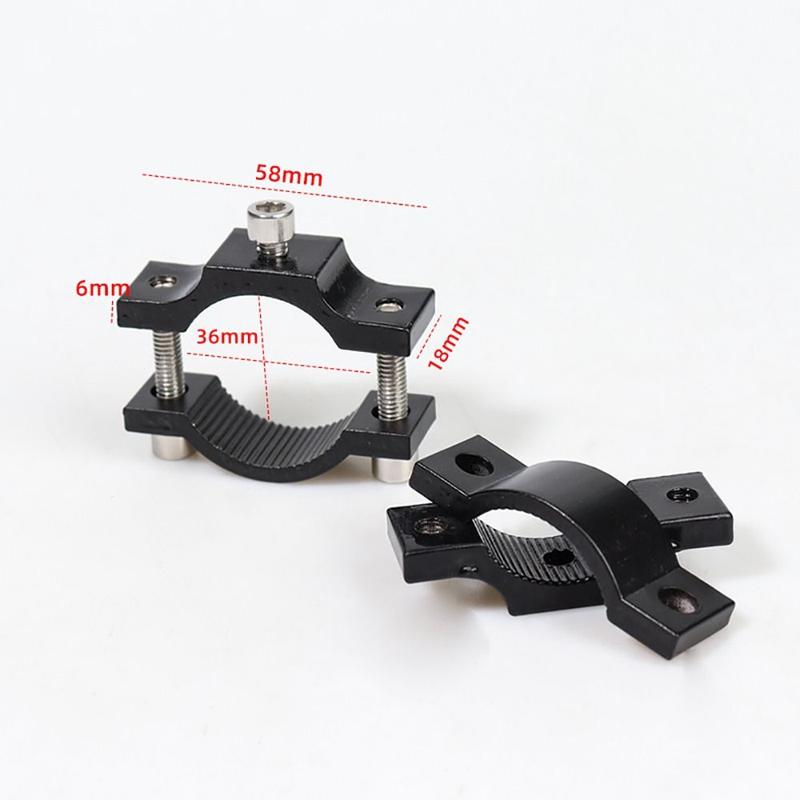 Product Introduction of 1Pcs High Quality Electric Bike Motorcycle Spotlight Holder Handlebar Frame Pipe Bicycle Accessories Phone Headlight Bracket Fixed Chips Aluminium Multifunctional Clamp For 18.5-33.5mm Front Fork 18