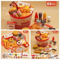 Gambar Mainan Masak-masakan DIY Dapur Set Fast Food Makanan Cepat Saji Burger Kentang Goreng Anak-anak - 40pcs dari JIQILE MALL Kota Bekasi 3 Tokopedia