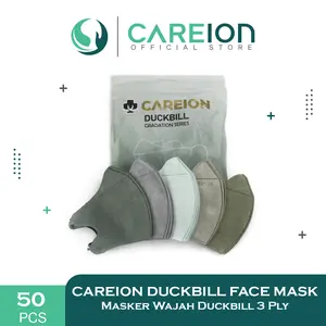 Careion Masker Wajah Duckbill 3 Ply Embos Gradation Series - Isi 50 PCS