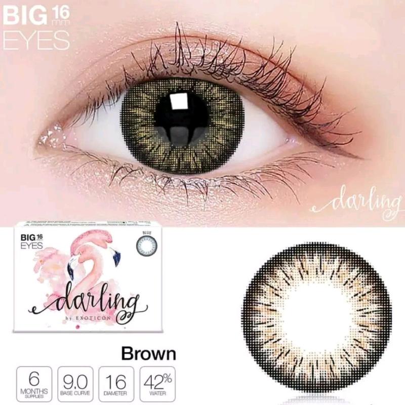 Softlens X2 DARLING 16 MM BIG EYES by EXOTICON / Softlen Soflen Warna Normal 4