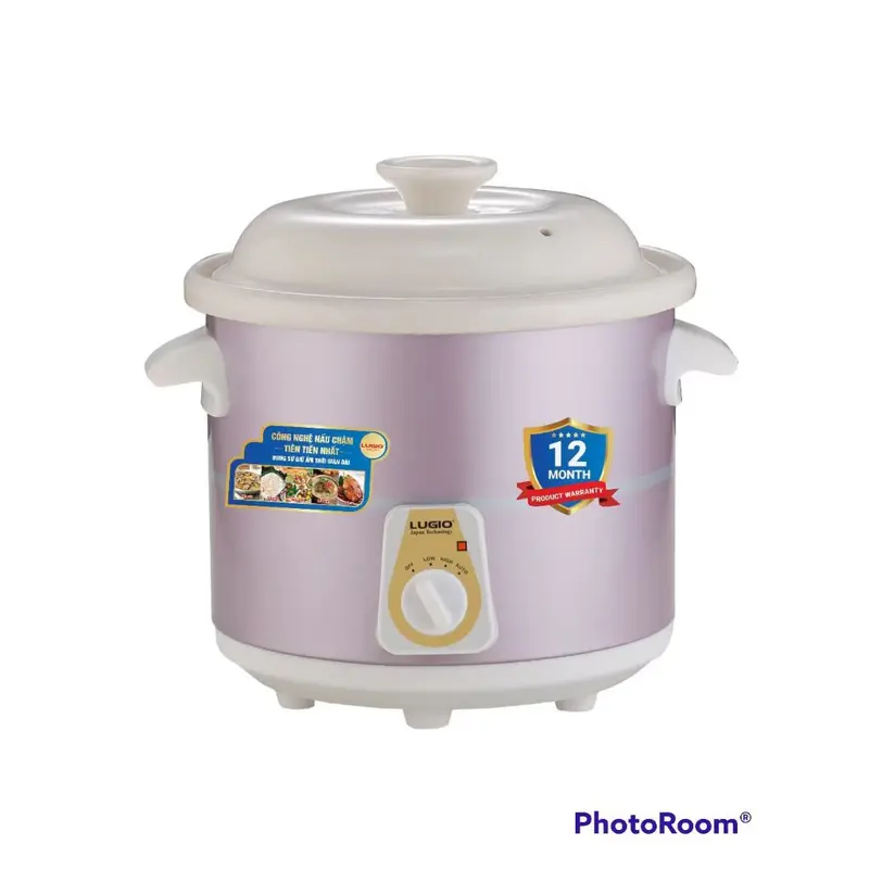 Nồi nấu chậm thương hiệu LUGIO Model LG-KC15 (1.5L)/LG-KC25 (2.5L)/LG-KC35 (3.5L) 4