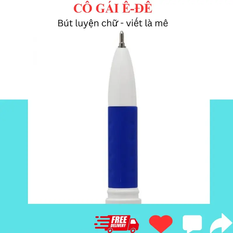 Hộp 12 bút gel chữ A Aihao mực Xanh/Tím ngòi 0.5mm phù hợp cho học sinh tiểu học, bút gel văn phòng, bút học sinh 7