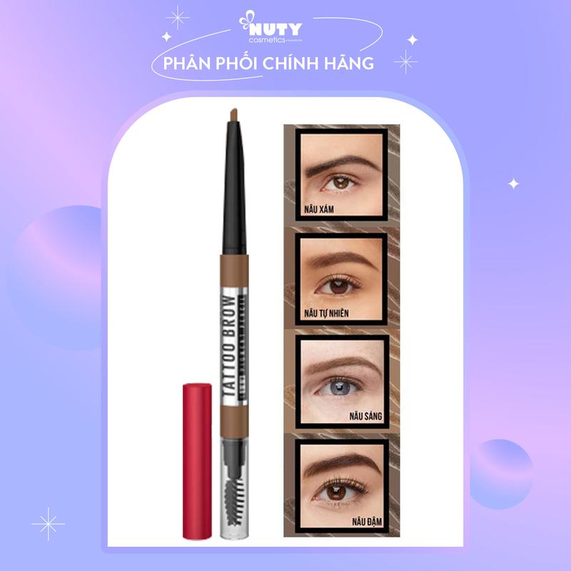 Chì Kẻ Mày Maybelline Tattoo Brow Pigmented Pencil 0.25g