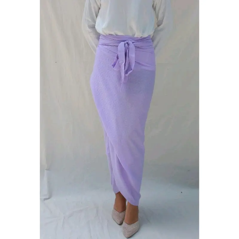 rok lilit tali viscos tali Flowy Panjang Wanita Motif Baju 6