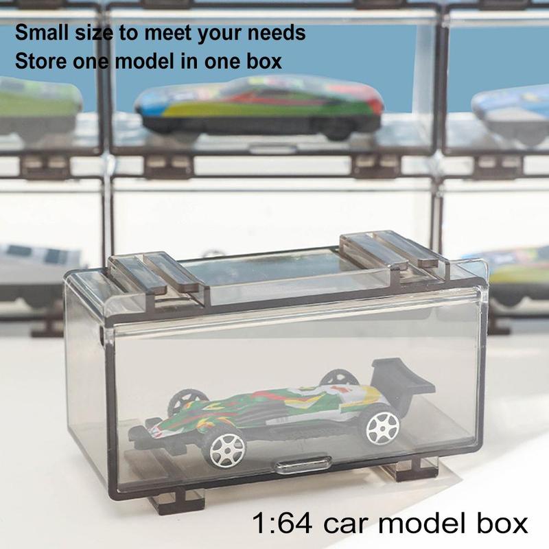 Product Introduction of Transparent Assembly Car Model Organizer Toy Car Model Box Organizer Boutique Display J0W4 31