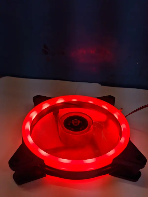 FAN CASING RED FULL COLOUR 12CM FAN CASING 12CM FULL COLOR DOUBLE RING 0