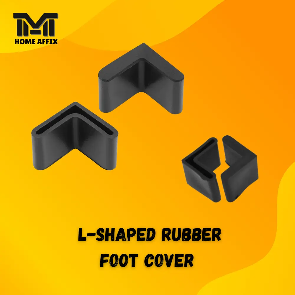 2pcs Rubber angle iron Cap Outer Rubber Cover / Getah Kaki Meja Kerusi ...