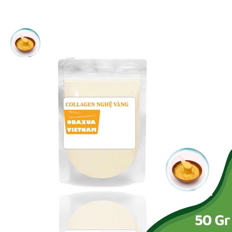 Bột mặt nạ dẻo collagen nghệ 50gr OBAXUA (Mask dẻo)
