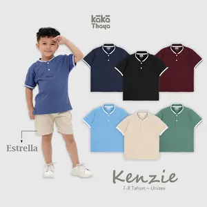 KAKATHAYA Kenzie - Kaos Basic Shirt Anak Laki Laki Baju Anak Laki Laki Kaos Anak 1-8 Tahun