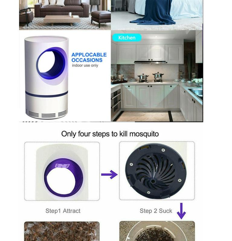 Product Introduction of USB Mosquito Trap Lamp Mosquito Killer Lamp Insect Killer Lamp Anti Mosquito Fly Killer Lamp Pest Control ALL-MOS/USB 3