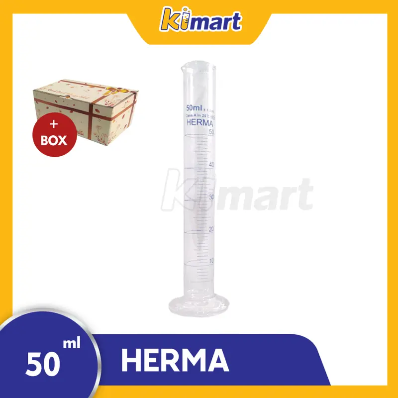 MEASURING CYLINDER GELAS UKUR KACA  GELAS TAKARAN HERMA  10 ml 50 ml 100 ml 25 ml EXTRA BUBBLE WRAP ALAT LAB 3