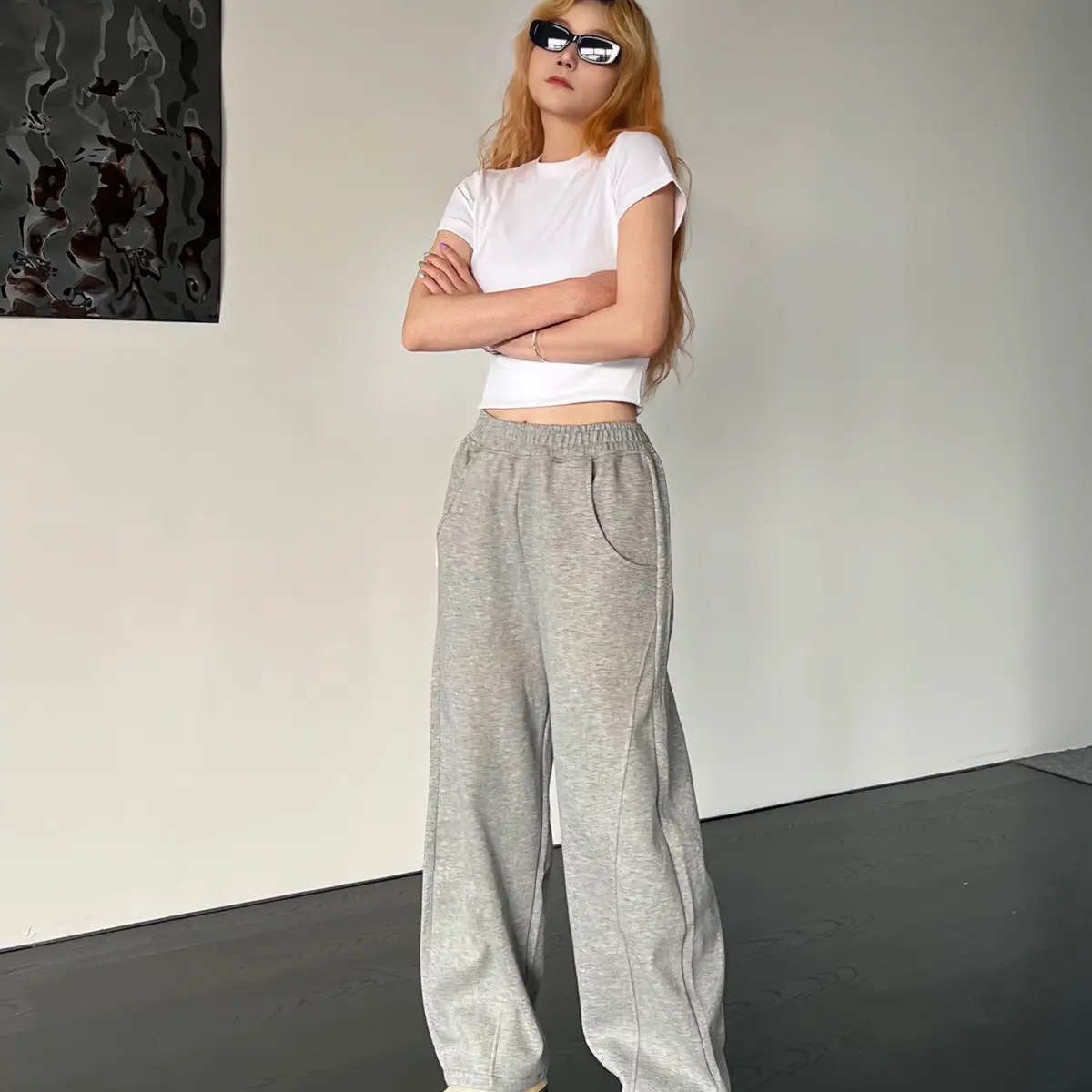 Quần Dài Ống Suông - Vải Nỉ mì QCCC dày dặn chất lượng hàng loại 1.  NORT Track Pants Unisex Local Brand Nam Menswear Voi Ong Jean