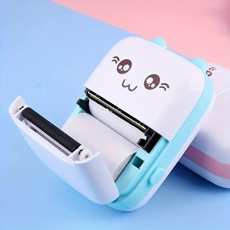 Máy In Mini Cầm Tay Không Dây, Tương Thích Với Điện Thoại Thông Minh, In Nhiệt, Đầu Ra Đơn Sắc, Pin Lithium Polymer Có Thể Sạc Lại USB, Máy In Ảnh Và Nhãn Không Dây, Thích Hợp Cho Thiết Bị Văn Phòng