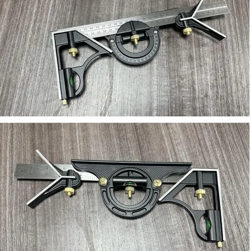3 in 1 Ruler, Angle Measuring Ruler, Level Ruler, Multifunctional Ruler for Woodworking, with Metric and Imperial Rulers, Suitable for Decoration 8