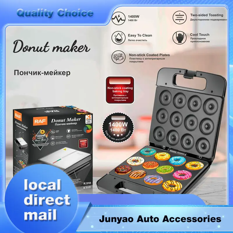 sokany 12 Holes Mini Donut Maker Electric Donut Machine Doughnut Maker Breakfast Cake Waffle Maker