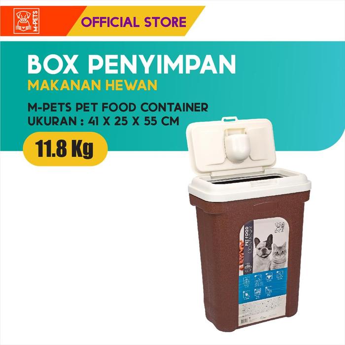 Gambar M-Pets Pet Food Container 11.8 Kg / Tempat Penyimpanan Makanan dari M-Pets Volk Pets Indonesia Kota Tangerang Tokopedia