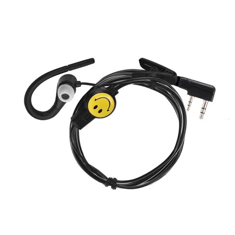 Tai Nghe Bộ Đàm Logo Mặt Cười Cao Cấp Dùng Cho Bộ Đàm Baofeng Kenwood Moto