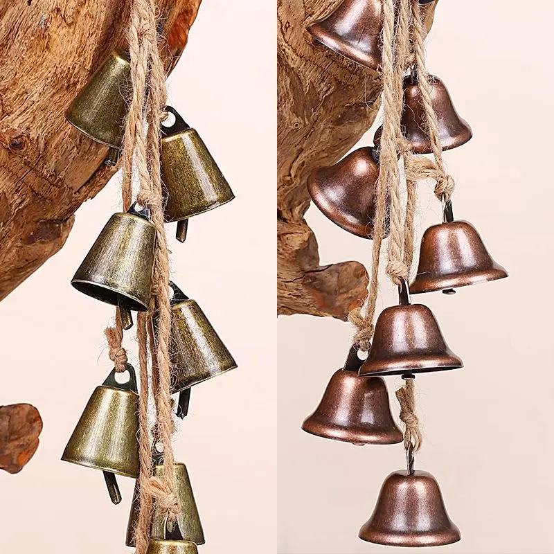 Vintage Bell Decor Door Hanger, 1 Count/2 Counts Bell Ornament with Rope, Door Hanger for Home Decor, Party Decor, Festive Decorations 3
