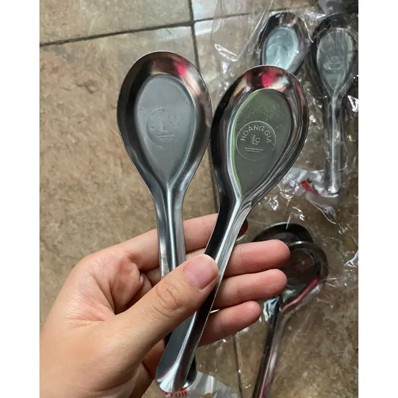 Thìa Inox Không Gỉ, Thìa phở Inox 304 loại đẹp bền 0