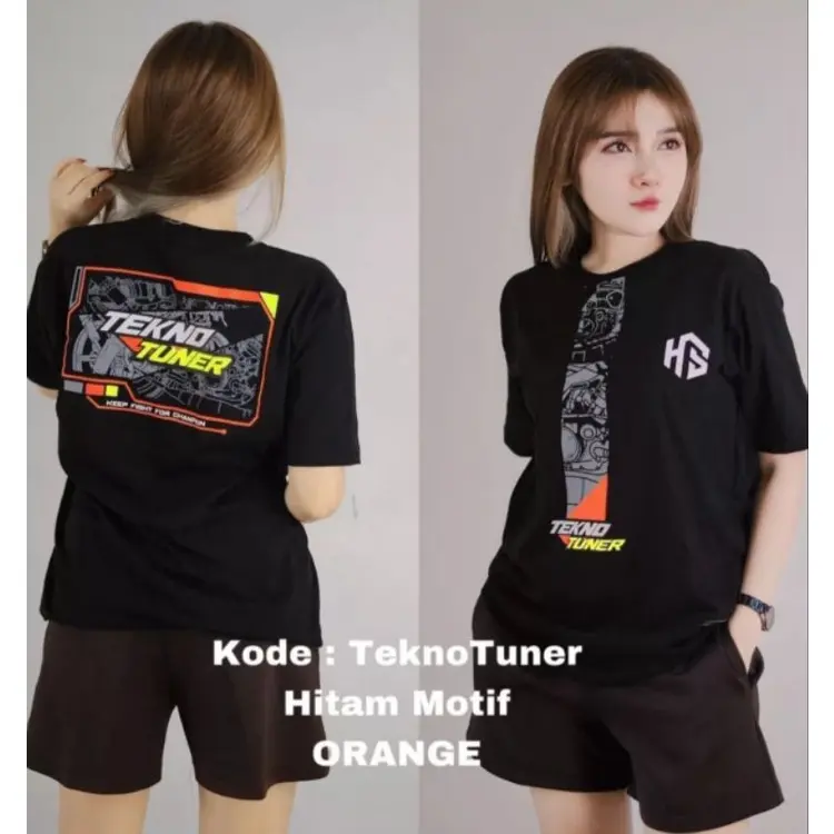 Kaos Racing Tekno Tunner Atasan Pria dan Wanita Baju Oblong Katun combet terbaru 2023 0